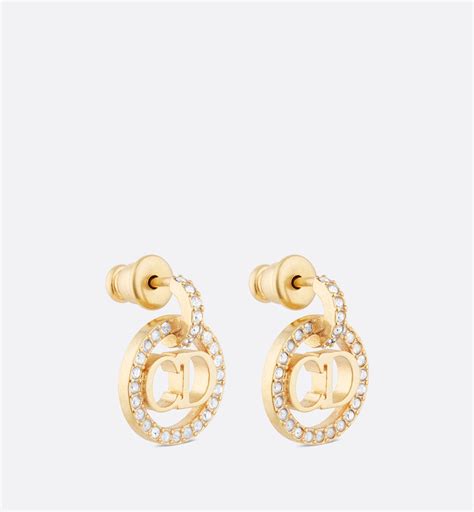 Boucles d'oreilles clair d lune Dior Doré en Métal 